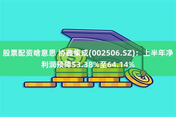 股票配资啥意思 协鑫集成(002506.SZ)：上半年净利润预降53.38%至64.14%