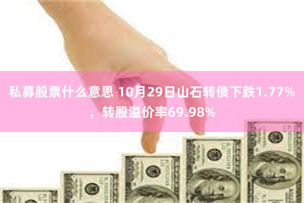 私募股票什么意思 10月29日山石转债下跌1.77%，转股溢价率69.98%