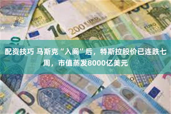 配资技巧 马斯克“入阁”后，特斯拉股价已连跌七周，市值蒸发8000亿美元